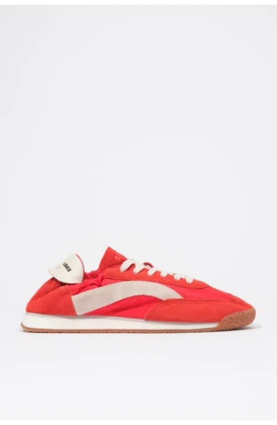 Bimba Y Lola Red Suede And Nylon 13 06 Sneakers In Pink