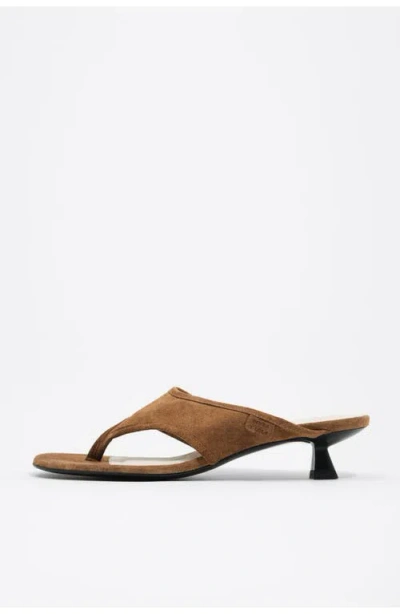 Bimba Y Lola Suede Sandal With Heels In Multi