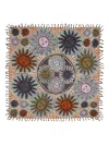 Bimba Y Lola Sun-print Shawl In Brown