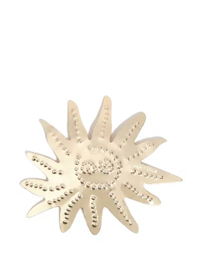 Bimba Y Lola Sun-motif Hair Clip In Gold