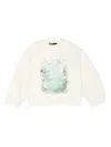 Bimba Y Lola Swan Print Sweatshirt In Neutral