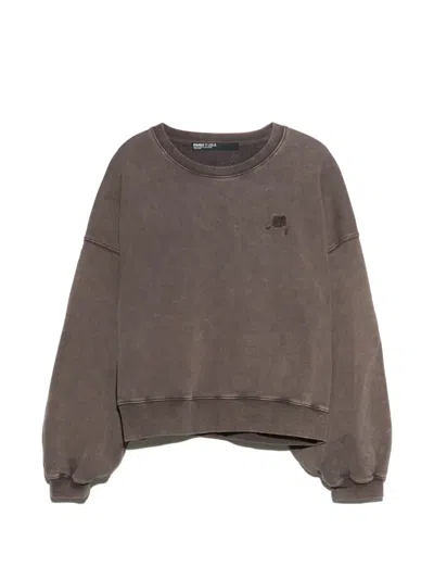 Bimba Y Lola Taupe Balloon Sweatshirt In Brown