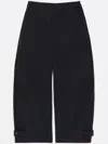 Bimba Y Lola Technical Tapered Trousers In Black