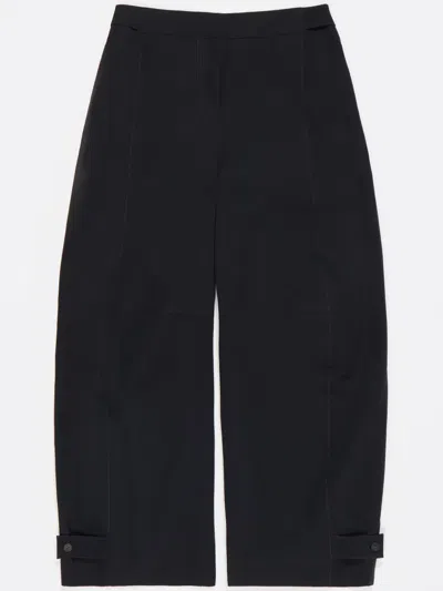 Bimba Y Lola Technical Tapered Trousers In Black