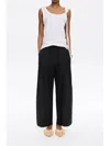 Bimba Y Lola Textured Darted Trousers In Black