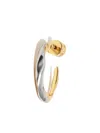 Bimba Y Lola Textured Hoop Earrings In Gold