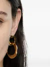 Bimba Y Lola Textured Hoop Earrings In Gold