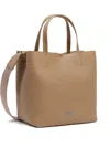 Bimba Y Lola Textured-leather Tote Bag In Brown