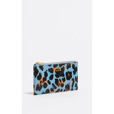 BIMBA Y LOLA BIMBA Y LOLA TEXTURED SHINY LEOPARD PRINT COIN WALLET