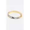 Bimba Y Lola Three-tone Irregular Bracelet In Gold