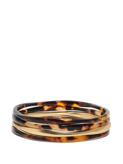 Bimba Y Lola Tortoise Shell Bracelet In Black