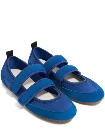 Bimba Y Lola Touch-strap Ballerina Shoes In Blue