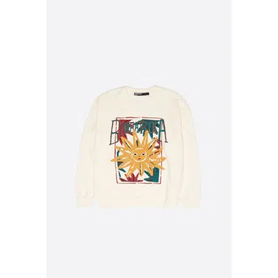 Bimba Y Lola Toweling Sun Logo Sweatshirt In Multi