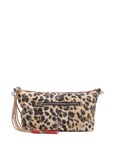 Bimba Y Lola Trapecio Leopard-print Shoulder Bag In Animal Print