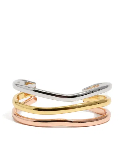 Bimba Y Lola Triple-band Bracelet In Gold