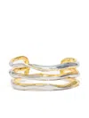 Bimba Y Lola Triple-band Bracelet In Gold