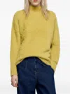 Bimba Y Lola Turtleneck Long-sleeve Sweater In Yellow