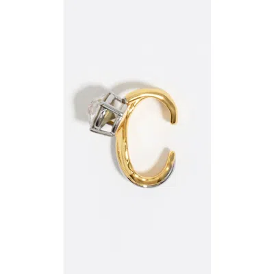 Bimba Y Lola Two-tone Ear Cuff Earring In Gold