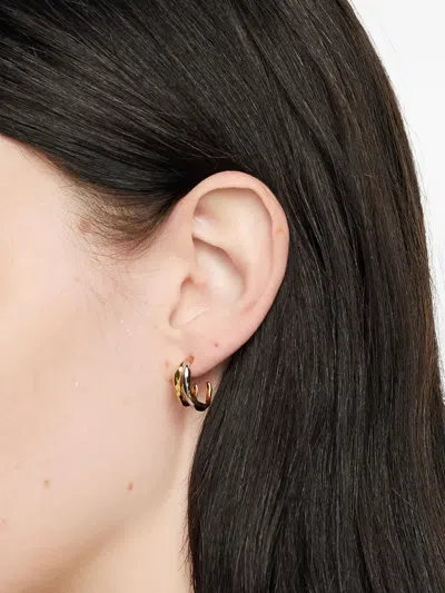 Bimba Y Lola Two-tone Hoop Earrings In Gold