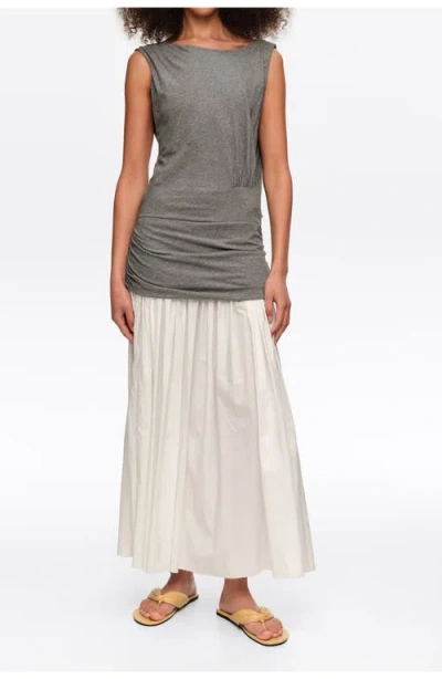 Bimba Y Lola Two-tone Melange Gray Sleeveless Dress