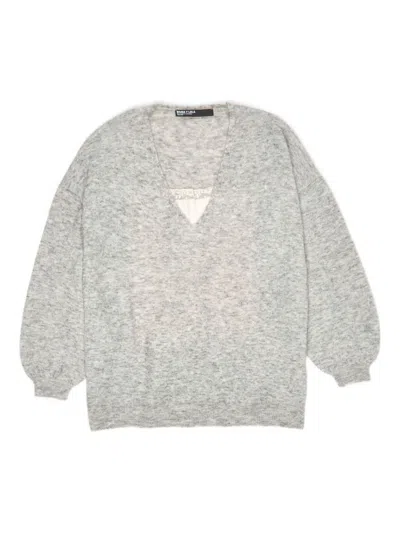 BIMBA Y LOLA V-NECK LONG-SLEEVE TOP