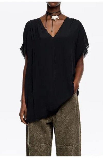 Bimba Y Lola V-neck Top In Black