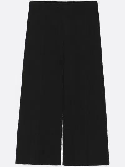 Bimba Y Lola Wide-leg Cropped Trousers In Grey
