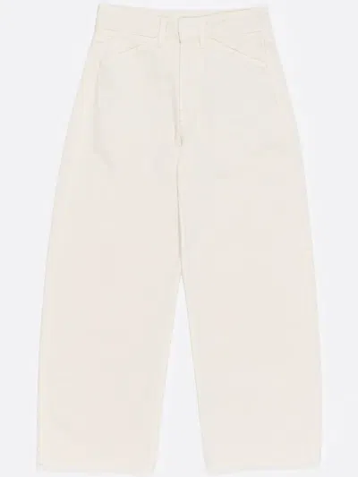 Bimba Y Lola Wide-leg Tapered Jeans In Neutrals