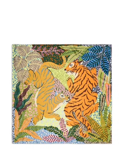Bimba Y Lola Wild Tiger-print Scarf In Multi