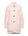Bimba Y Lola Woman Overcoat & Trench Coat Pink Size L Cotton, Linen In Pink