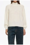 Bimba Y Lola Wool High Neck Sweater In White