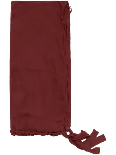 Bimba Y Lola Wrap-design Midi Skirt