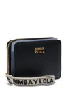 Bimba Y Lola Zip-around Leather Wallet In Burgundy