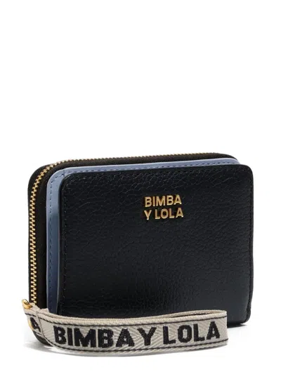 Bimba Y Lola Zip-around Leather Wallet In Burgundy