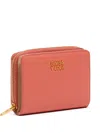 Bimba Y Lola Zip-around Leather Wallet In Pink