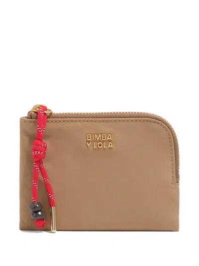 Bimba Y Lola Zip Detail Purse In Neutral