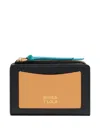 Bimba Y Lola Zip-fastening Bi-colour Wallet In Black