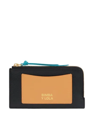Bimba Y Lola Zip-fastening Leather Wallet In Black