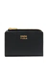 Bimba Y Lola Zip-fastening Leather Wallet In Gold