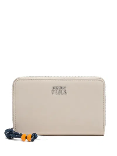 Bimba Y Lola Zip Fastening Wallet In Brown