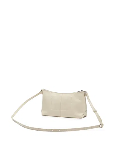 Bimba Y Lola Zip Leather Mini Bag In Neutral