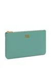 Bimba Y Lola Large Leather Coin Purse In Blue