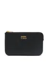Bimba Y Lola Zip-top Leather Wallet In Black