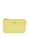 Bimba Y Lola Zip-top Leather Wallet In Yellow