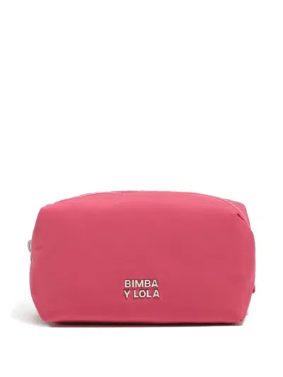 Bimba Y Lola Zip-top Make-up Bag In Pink