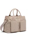 Bimba Y Lola Zip-top Pocket Shoulder Bag In Neutral