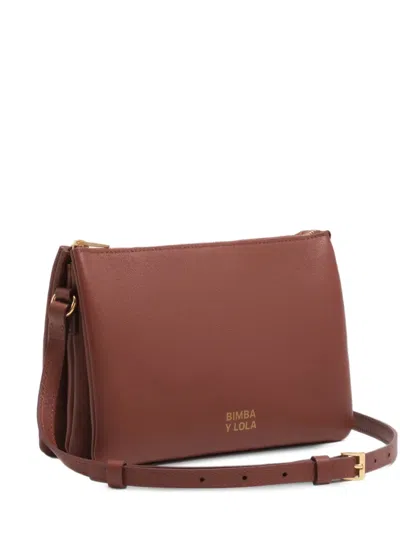 Bimba Y Lola Zip Tote Bag In Brown