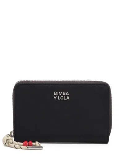 Bimba Y Lola Zip Wallet In Black