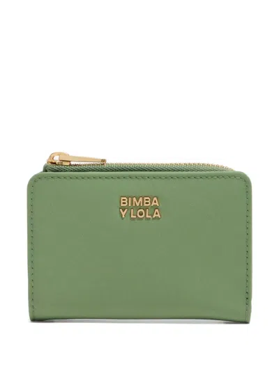 Bimba Y Lola Zip Wallet In Green