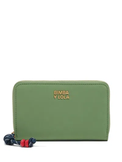 Bimba Y Lola Zip Wallet In Green